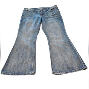 Maurices Jeans Flared Leg Women's 14 Short  Color Light Blue